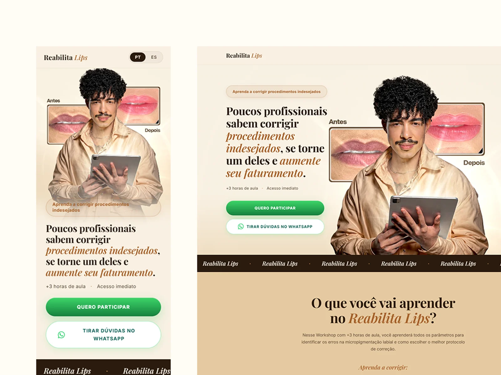Exemplo — Landing page